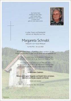 Parte von Margareta Schnabl