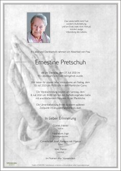 Parte von Ernestine Pretschuh