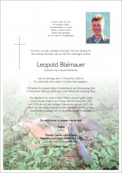 Parte von Leopold Blaimauer