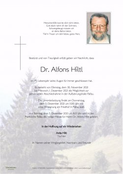 Parte von Dr. Alfons Hiltl