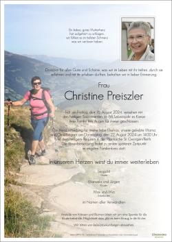 Parte von Christine Preiszler