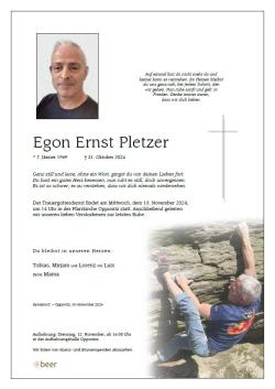 Parte von Egon Ernst Pletzer