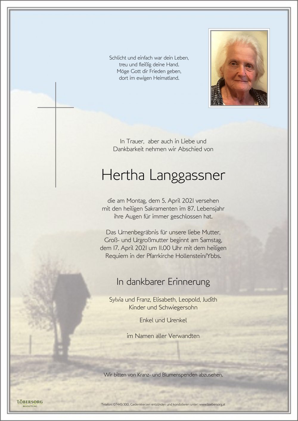 Parte von Hertha Langgassner