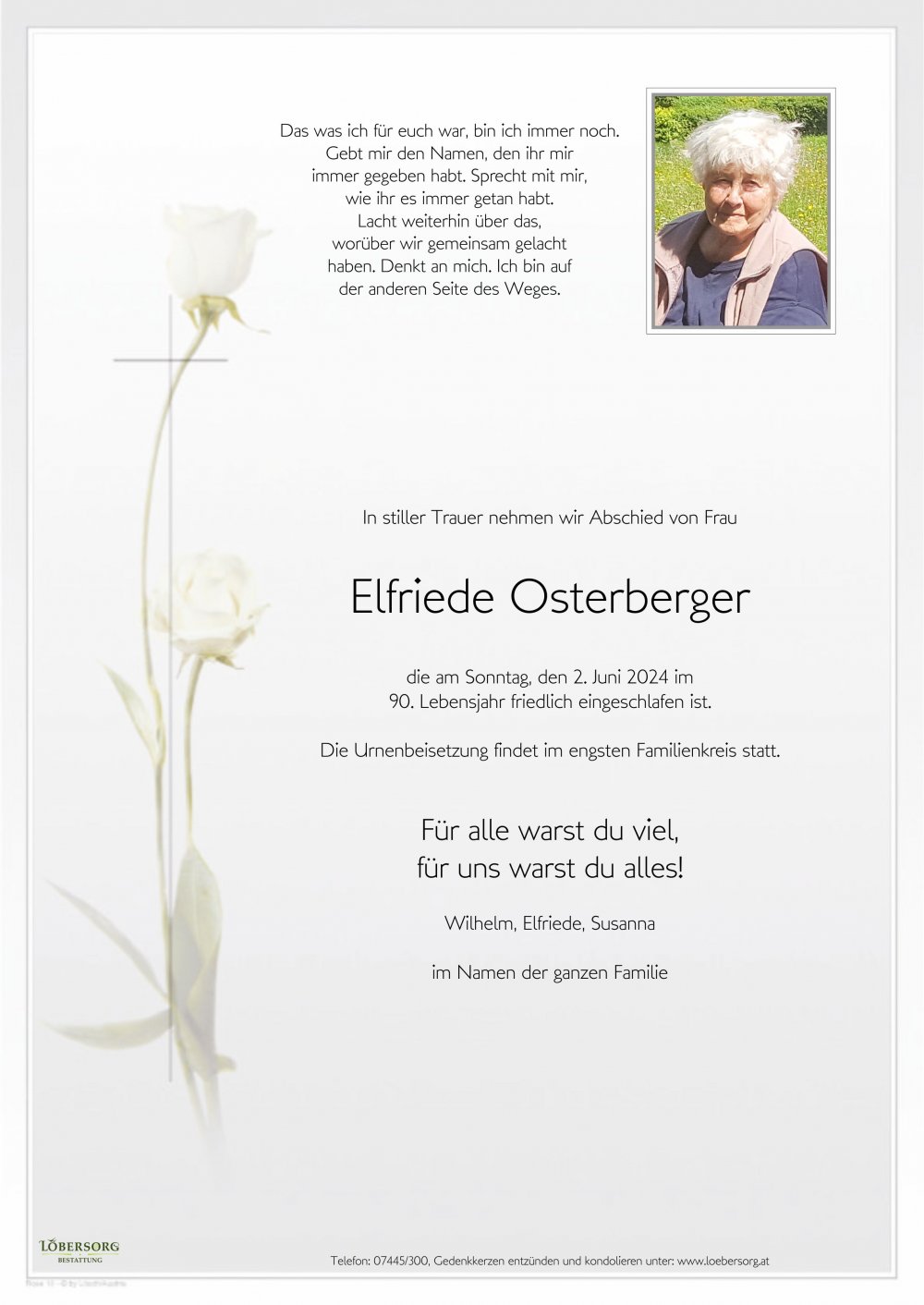 Parte von Elfriede Osterberger