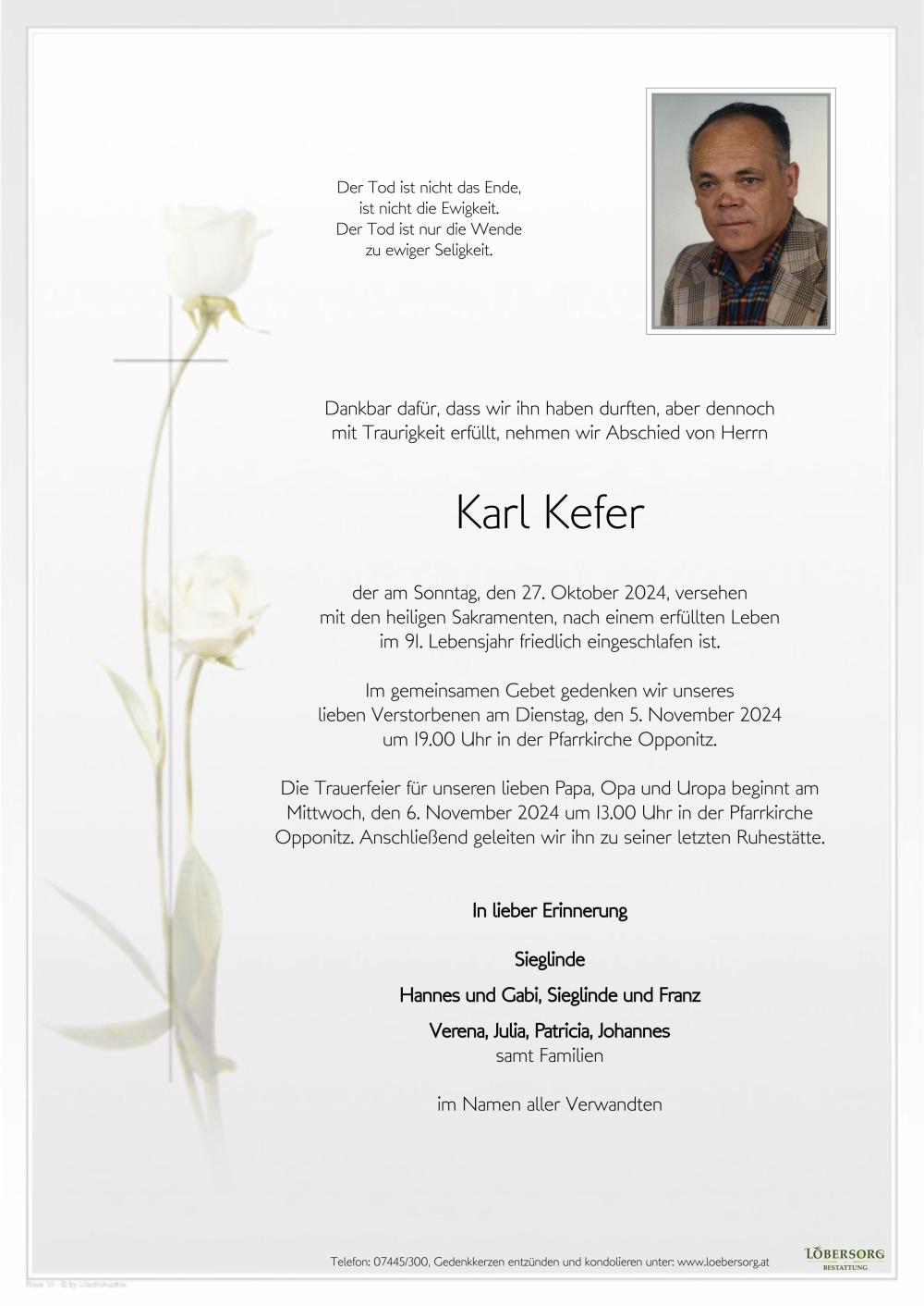 Parte von Karl Kefer