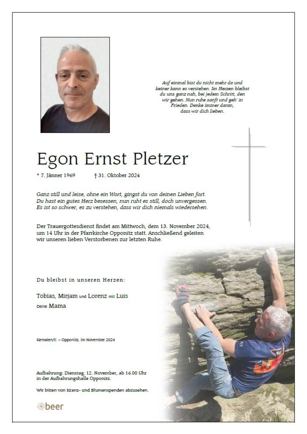 Parte von Egon Ernst Pletzer